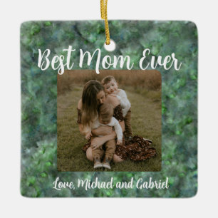 Elegantes, grünes Quarzmuster Keramikornament