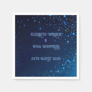 Elegantes grünes Rosa & Blues Sparkle Design Serviette