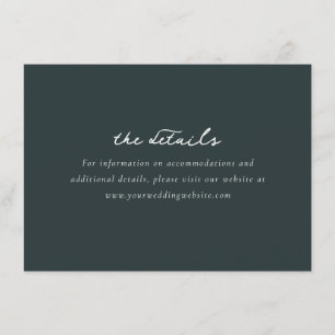 Elegantes grünes typografisches Design Begleitkarte