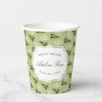 Elegantes grünes und weißes Hydrangea-Brautparty