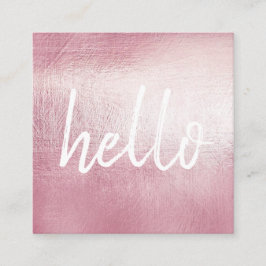 Elegantes hallo EventPlanner quadratische Visitenkarte