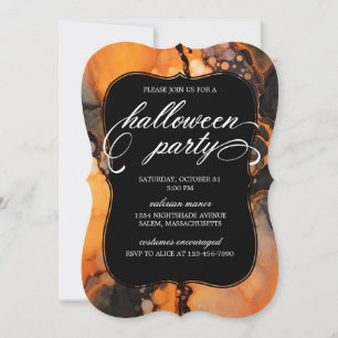 Elegantes Halloween-Party Einladung