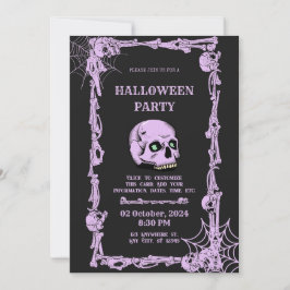 Elegantes Halloween-Party Einladung