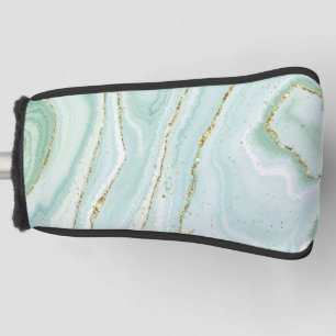 elegantes handgemaltes flüssiger Marmor-Design mit Golf Headcover