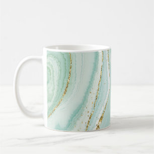 elegantes handgemaltes Flüssigmarbledesign mit Gli Kaffeetasse