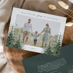 Elegantes handgemaltes Pine Tree Foto Weihnachten