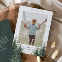 Elegantes handgemaltes Pine Tree Foto Weihnachtsho