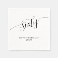 Elegantes handgeschriebenes Skript 60. Geburtstag