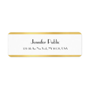 Elegantes handgeschriebenes Skript, Gold, weiße Vo