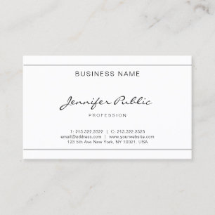 Elegantes handgeschriebenes Skript Modernes, einfa Visitenkarte