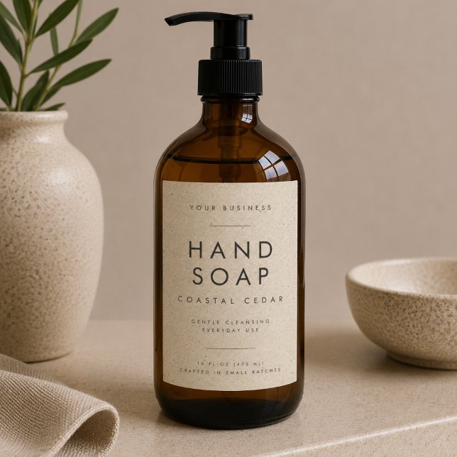 Elegantes Handseife Körperwaschlabel Lebensmitteletikett (Von Creator hochgeladen)