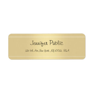 Elegantes Handwriting Script Gold Template Moderne