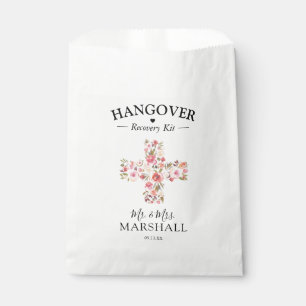 Elegantes Hangover Erholung Kit   Rosa Floral Geschenktütchen