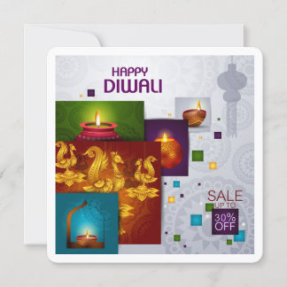 Elegantes Happy Diwali Festival Einladung