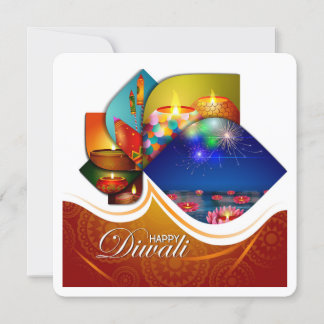 Elegantes Happy Diwali Festival Einladung