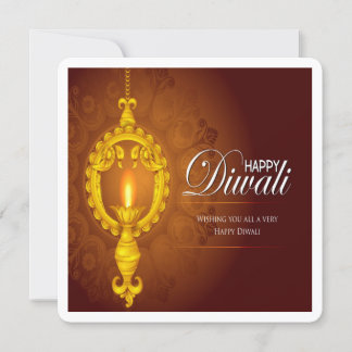 Elegantes Happy Diwali Festival Einladung