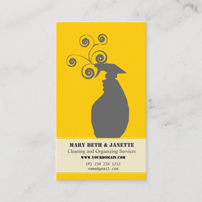 Elegantes Haus Organisation von Housekeeping Servi Visitenkarte (Vorderseite)