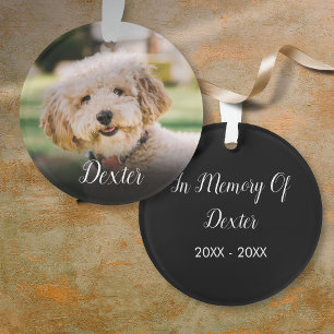 Elegantes Haustier-Foto-Memorial Ornament