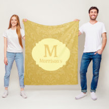 Elegantes helles Gold Barock Damaske Custom