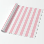 Elegantes, helles PInk-Muster Geschenkpapier<br><div class="desc">Einfach gestreiftes Packpapier - perfekt für Hochzeiten,  Brautpartys und Geburtstage.</div>