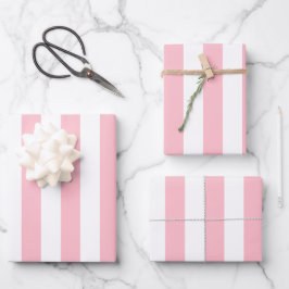 Elegantes, helles PInk-Muster Geschenkpapier Set