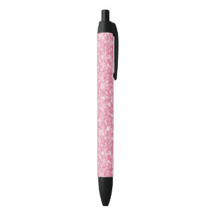 Elegantes helles rosa und weißes Glitzer Kugelschreiber