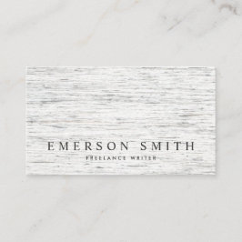 Elegantes hellgraues Holzkorn, modern minimalistis Visitenkarte