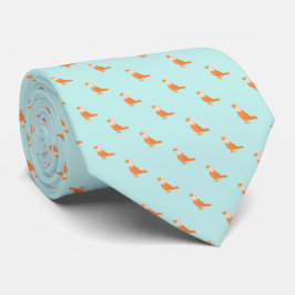 Elegantes hellgrünes Orangenadler Nahtloses Muster Krawatte
