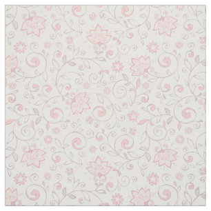 Elegantes hellrosa Blumenmuster Stoff