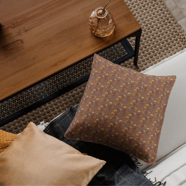 Elegantes Herbstblatt Kissen (Von Creator hochgeladen)