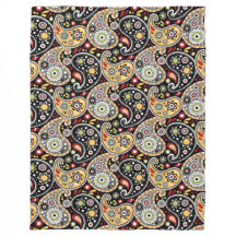 Elegantes Herbstfarben Paisley Druckmuster