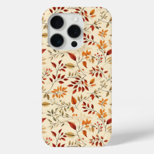 Elegantes herbstliches Blumenmuster Case-Mate iPhone Hülle