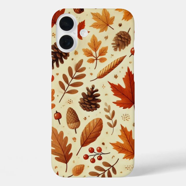 Elegantes Herbstmuster Case-Mate iPhone Hülle (Rückseite)