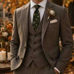 Elegantes Herbstmuster Krawatte