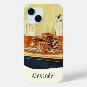 Elegantes Herrenbekleidungsgeschäft, Mann beim Sch iPhone 15 Hülle