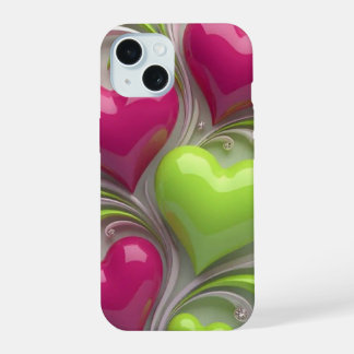 Elegantes Herz-Design-Handyhülle – Cute Love iPhone 15 Hülle