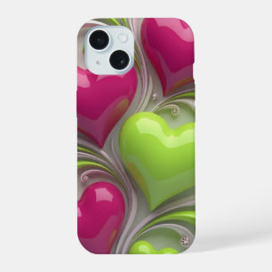 Elegantes Herz-Design Phone Case – Cute Love iPhone 15 Hülle