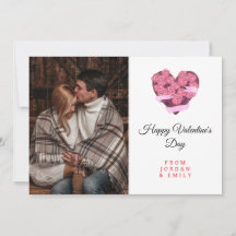 Elegantes Herz Frohen Valentinstag Foto