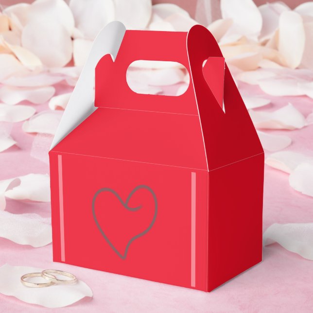 Elegantes Herzform-Design Geschenkschachtel (Hochzeit)