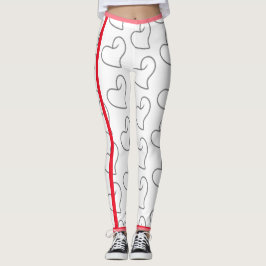 Elegantes Herzform-Design Leggings