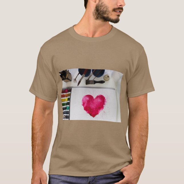 Elegantes Herzliebesymbol T-Shirt (Vorderseite)