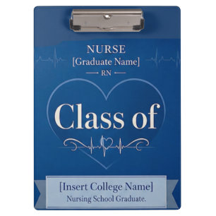 Elegantes Herzschlag-Krankenschwester-Clipbrett Klemmbrett