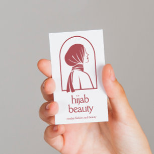 Elegantes Hijab-Logo Minimalistisch islamisch Visitenkarte