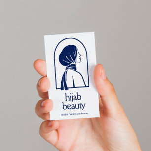 Elegantes Hijab-Logo Minimalistisch islamisch Visitenkarte