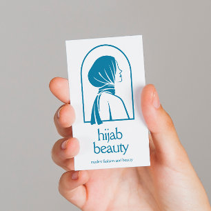 Elegantes Hijab-Logo Minimalistisch islamisch Visitenkarte