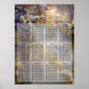 Elegantes Himmlisches Gold-Tor, Goldtext Poster