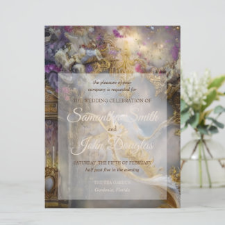 Elegantes Himmlisches Goldenes Tor, Goldener Text