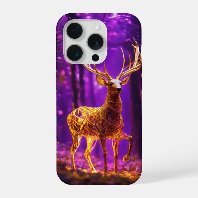 "Elegantes Hirschdesign iPhone Hülle (Rückseite)