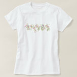 elegantes Hochzeitsblumenfeder BRIDE Brautparty T-Shirt<br><div class="desc">***Dieses Design ist Teil einer Sammlung*** _______________________ Diese Designvorlage ist vollständig editierbar und kann von Ihnen vom Kunden angepasst werden. Klicken Sie auf die weitere Schaltfläche, um das Design zu personalisieren, hinzuzufügen, zu löschen oder wesentliche Änderungen am Design vorzunehmen. _________________________________________ Fragen zum Design haben oder weitere Designs oder Optionen benötigen,...</div>