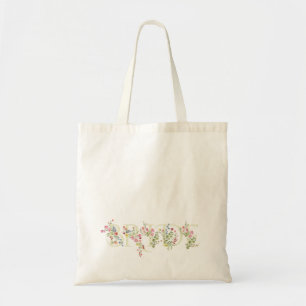 elegantes Hochzeitsblumenfeder BRIDE Brautparty Tragetasche